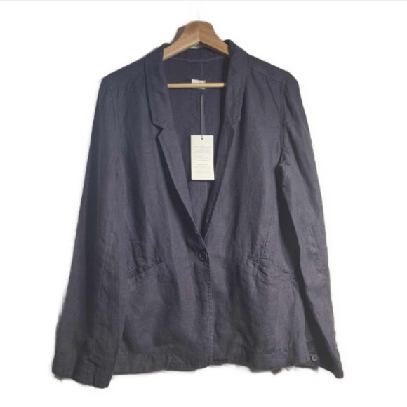 Poetry Linen Button Front Blazer Jacket Size 8 - Picture 1 of 11